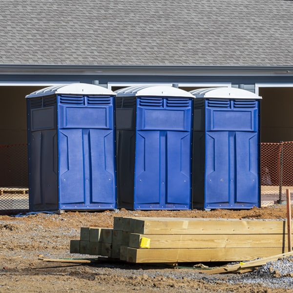 how do you dispose of waste after the portable toilets have been emptied in Johnson